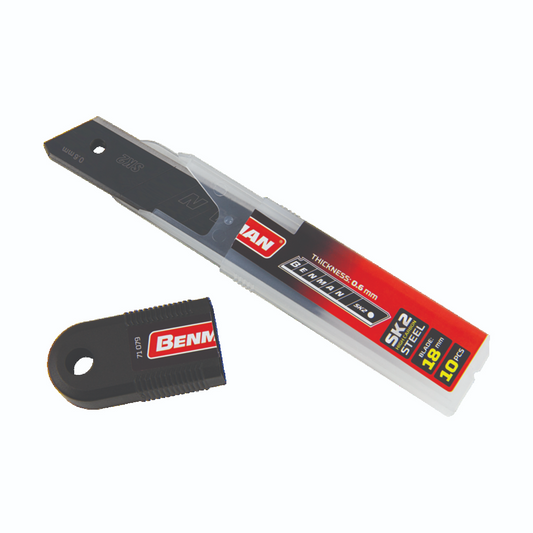 SPARE BLADES BLACK FOR UTILITY KNIFE 18X06MM - Woodworkers.ie - 