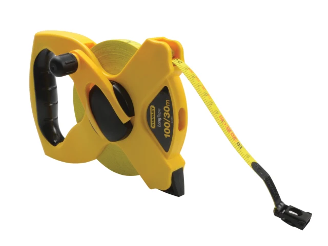 STANLEY  30M/100FT OPEN REEL FIBREGLASS TAPE - Woodworkers.ie - 