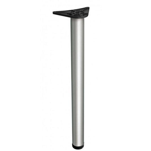Satin Chrome Leg 710 X 60mm - Woodworkers.ie - 