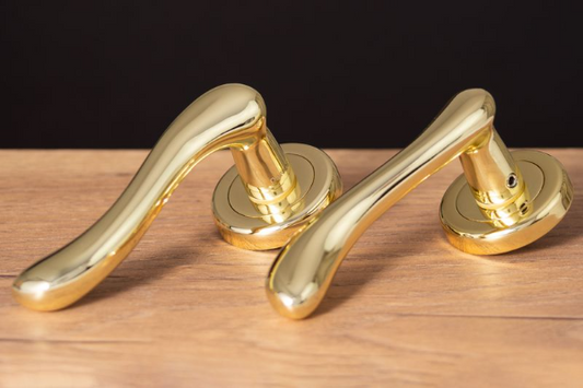 Sonnato Bari Brass Lever On Rose Wc Bathroom Turn - Woodworkers.ie - 