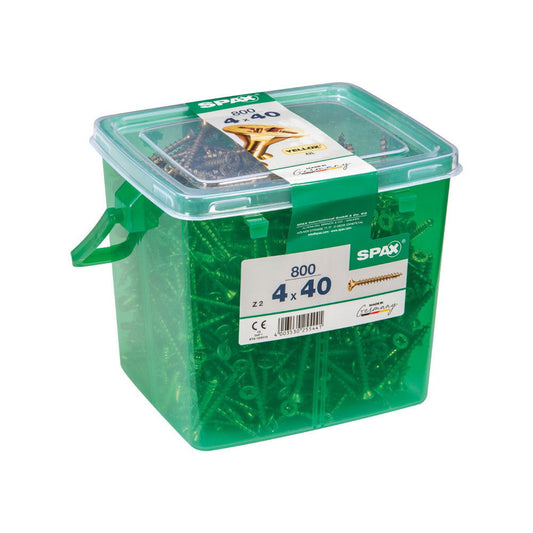 Spax Chipboard Screws 5X80 Tub 200Cs - Woodworkers.ie - 