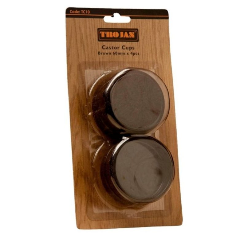 CASTER CUPS  BROWN (2 VARIANTS)
