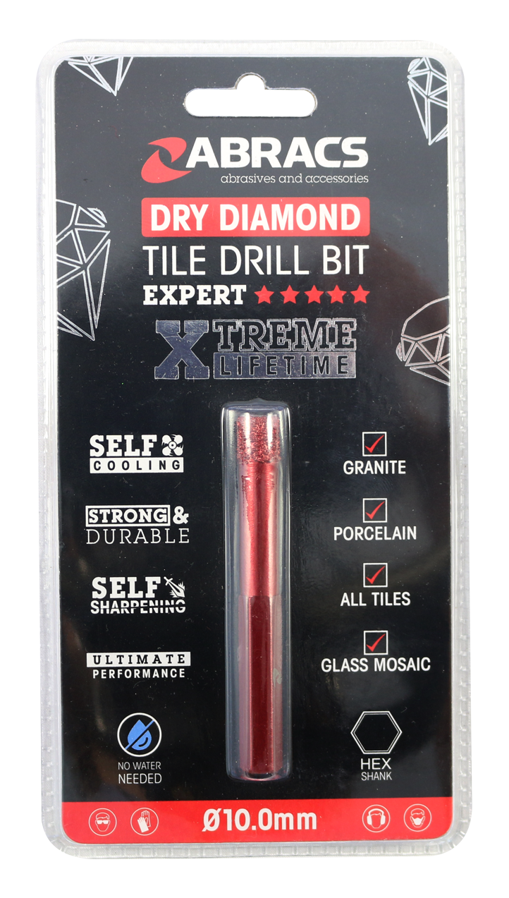 ABRACS DIAMOND TILE DRILL BIT  ( 3 VARIANTS)