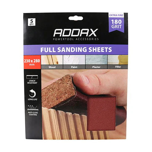 TIMCO 230 x 280 SANDING SHEETS PK5