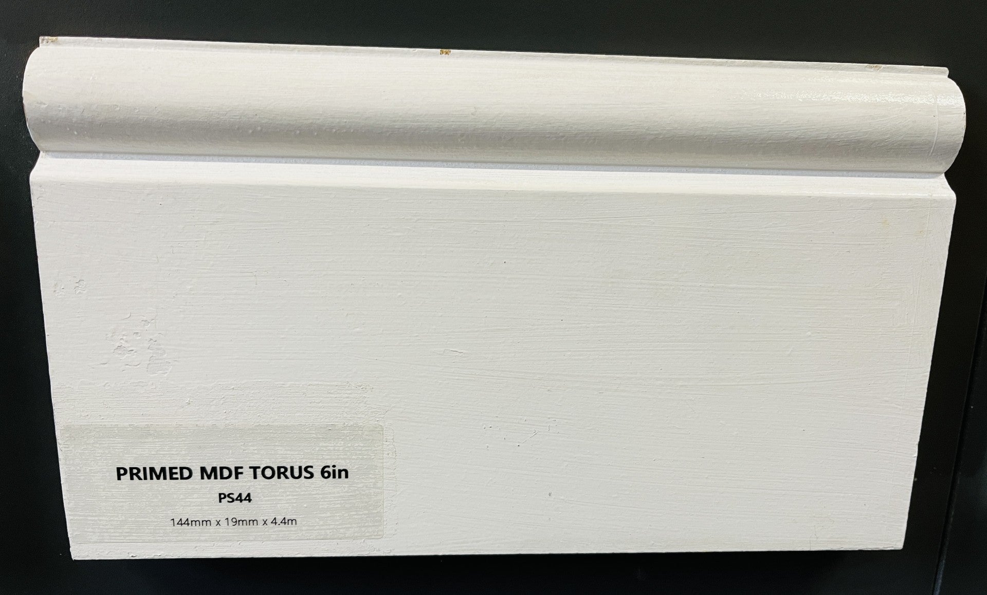 Primed MDF 6" Torus Skirting X 4.4Mt Length