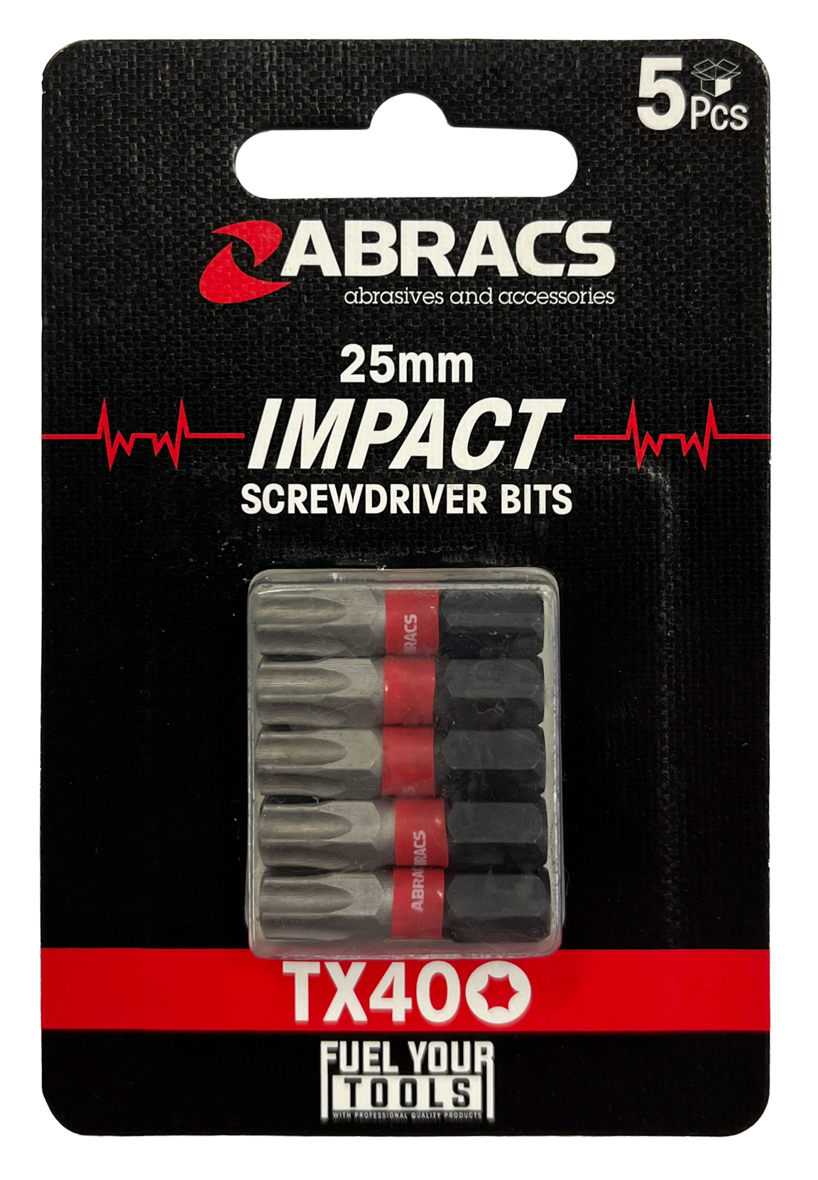 ABRACS TX IMPACT SCREWDRIVER BIT 25mm 5PK ( 5 VARIANTS)