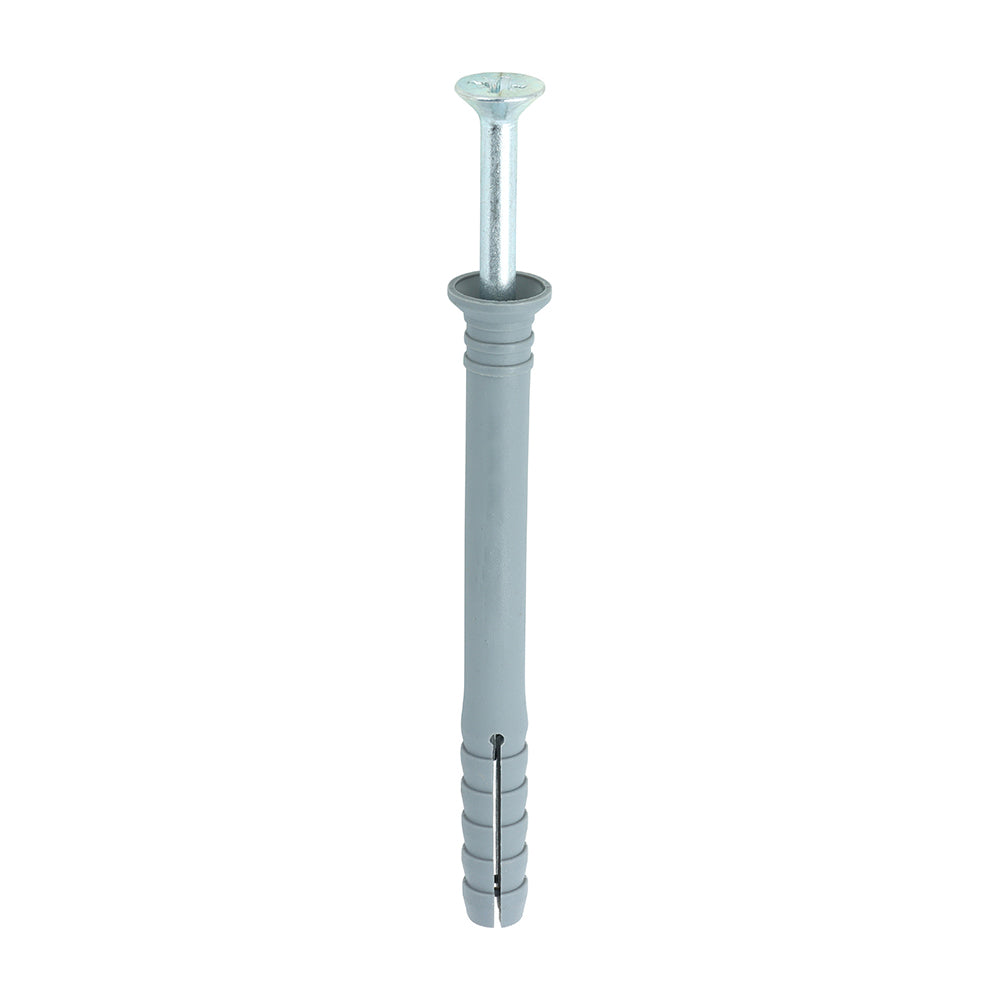 Timco  6 X 40 Nylon Hammer Fixing Pk10 - Woodworkers.ie - 