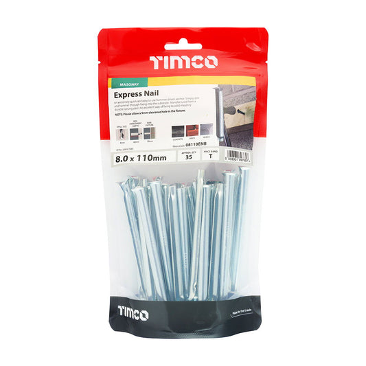 Timco 8 X 110 Express Nail 4Pk - Woodworkers.ie - 