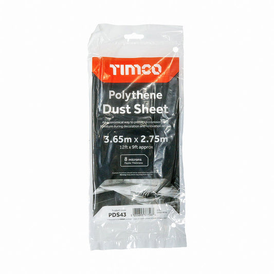 Timco Polythene  Dust Sheet - Woodworkers.ie - 