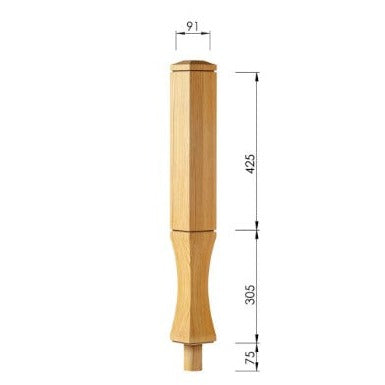 Vienna Double Square Newel Post - Woodworkers.ie - 
