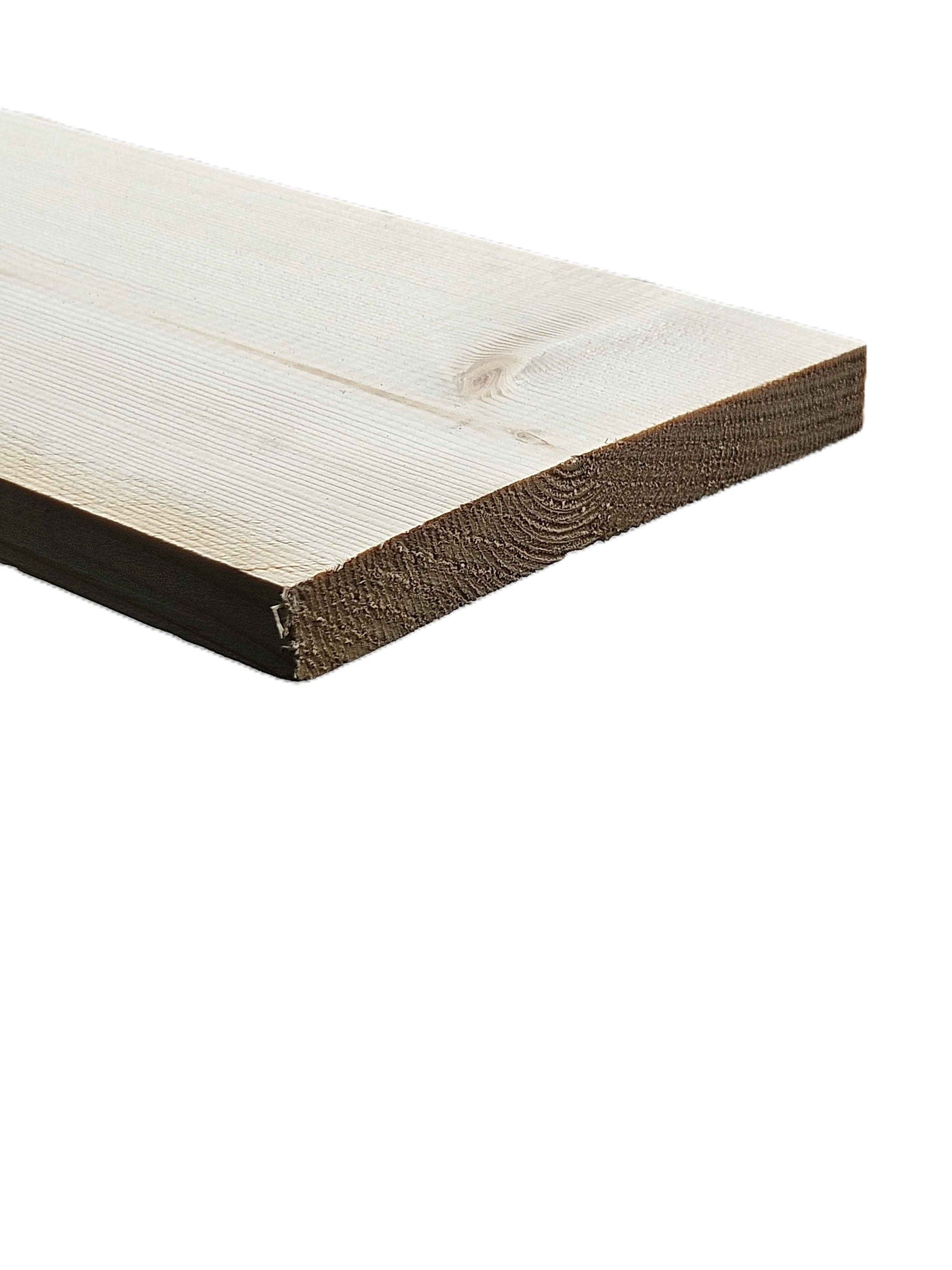 WHITE DEAL PAO 144 X 19 (2.4 M) - Woodworkers.ie - 