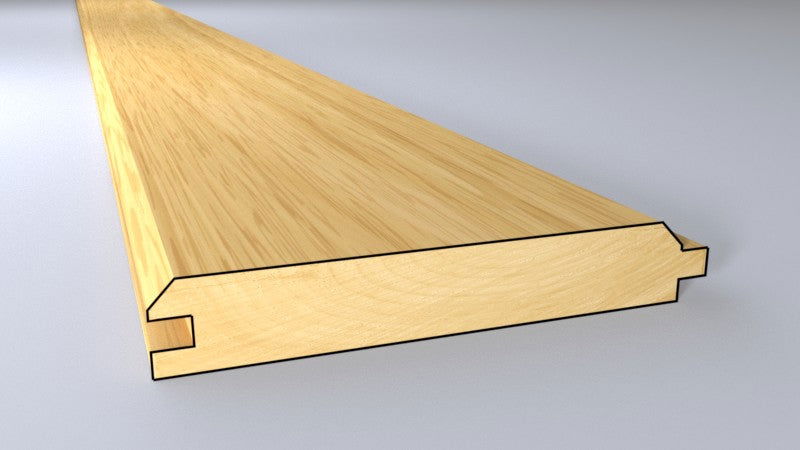 WHITE DEAL  TGV MICROSHADE BROWN(94 X 19) PER 4.2MT LENGTH - Woodworkers.ie - 