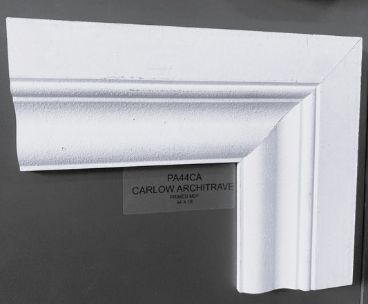 Primed MDF Carlow   Architrave 94 X 18  X 4.4Mt Length