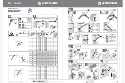 KESSE DUO LIFT  SET  FOR WOODEN DOOR
