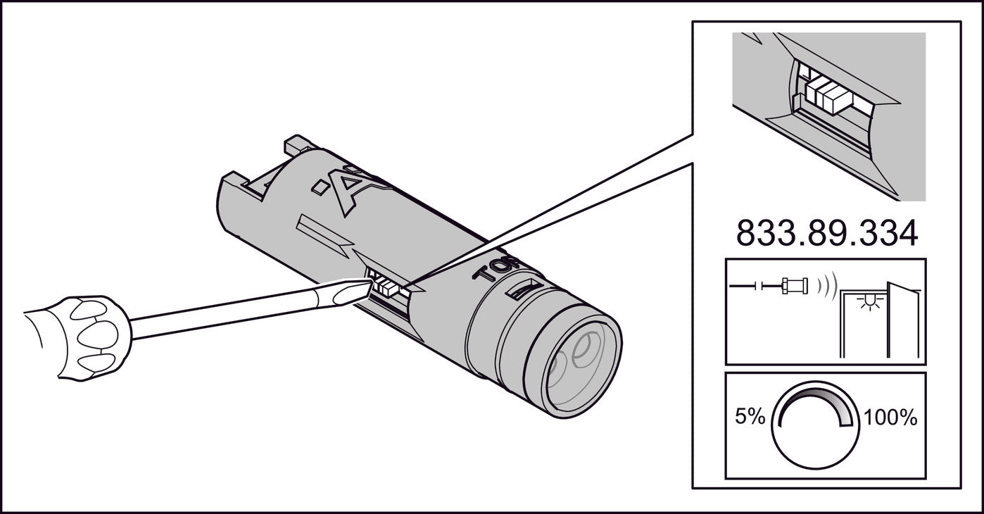 LED DIMMER DOOR SENSOR