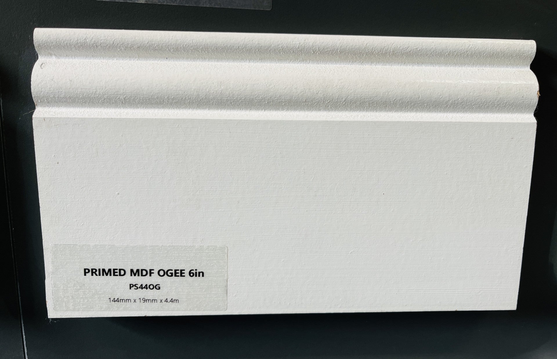 Primed MDF Ogee Skirting 6" X 4.4Mt Length