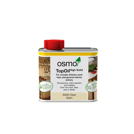 OSMO TOP OIL 500ML  CLEAR SATIN FOOD SAFE
