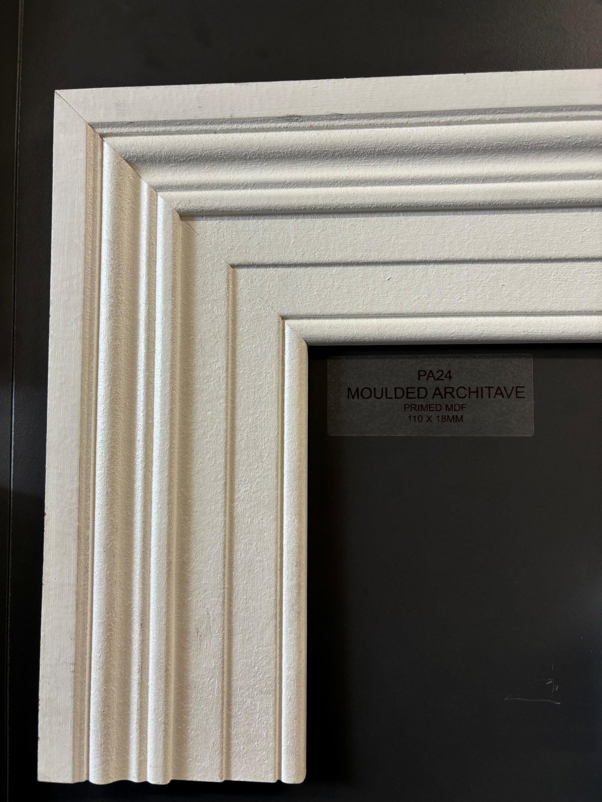 Primed MDF Architrave Moulded 2.4Mt X 110 X 18