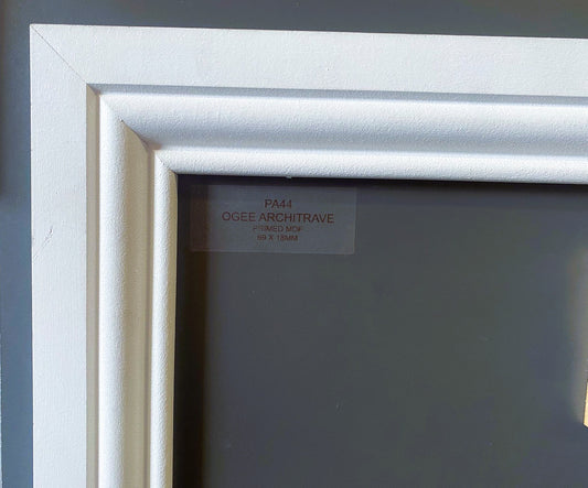 Primed MDF Ogee  Architrave 69 X 18  X 4.4Mt Length