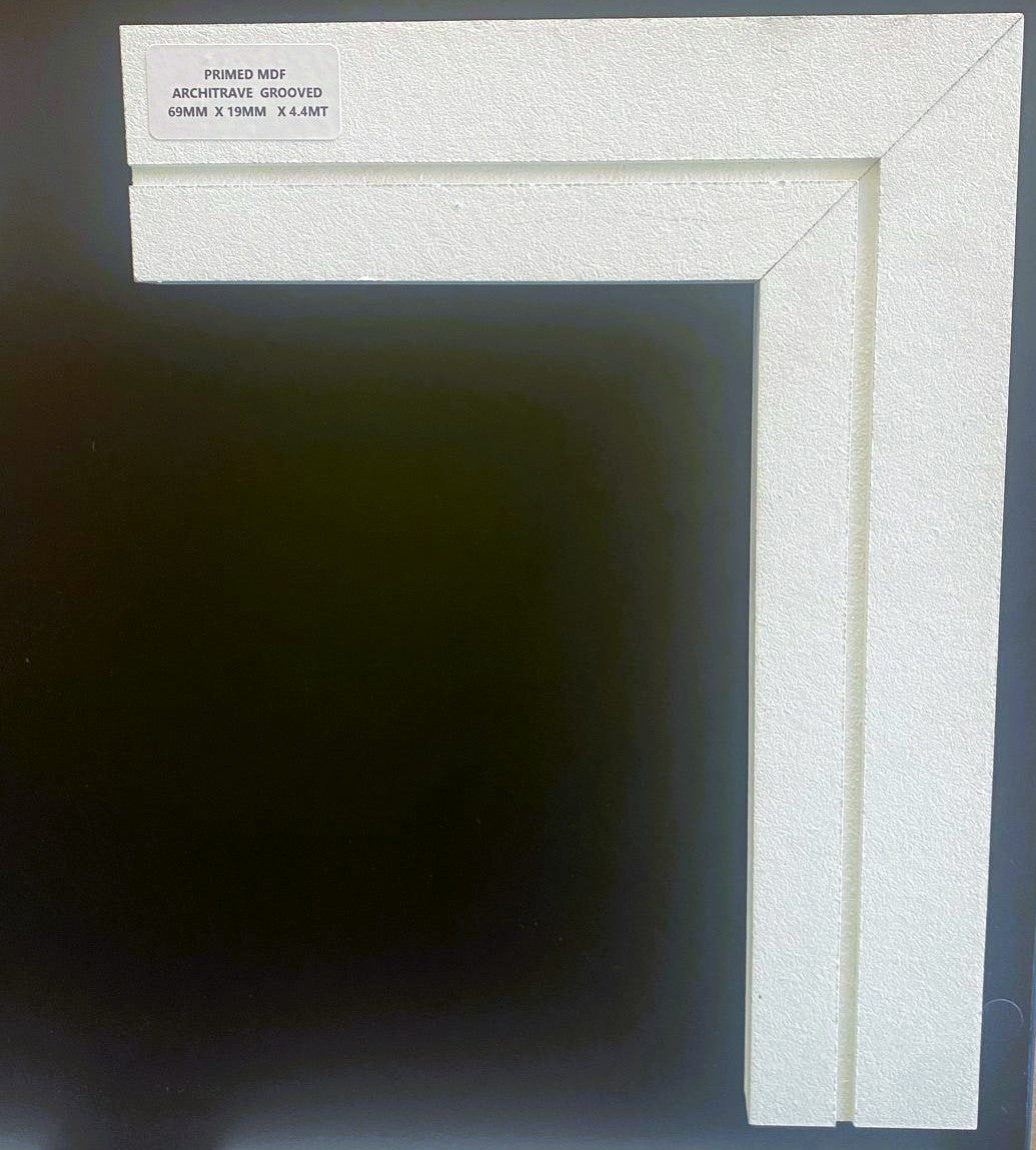 Primed MDF Sq With Groove 70 X 18 4.4mt – Woodworkers.ie