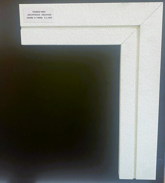 Primed MDF Sq  With Groove 70  X 18   4.4mt