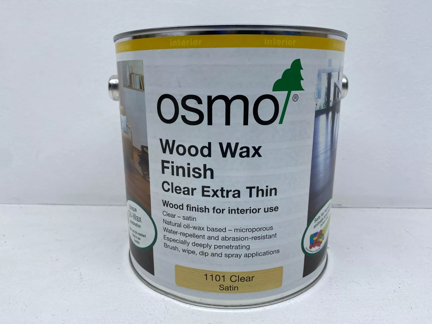OSMO WOOD WAX FINISH EXTRA THIN 2.5LT  (BEST  FOR  TROPICAL  DENSE HARDWOODS)