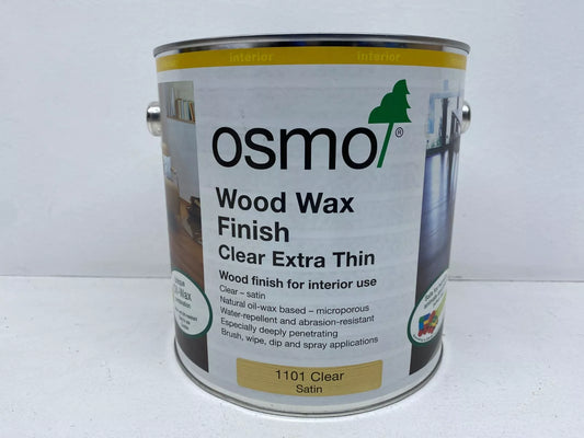 OSMO WOOD WAX FINISH EXTRA THIN 2.5LT  (BEST  FOR  TROPICAL  DENSE HARDWOODS)