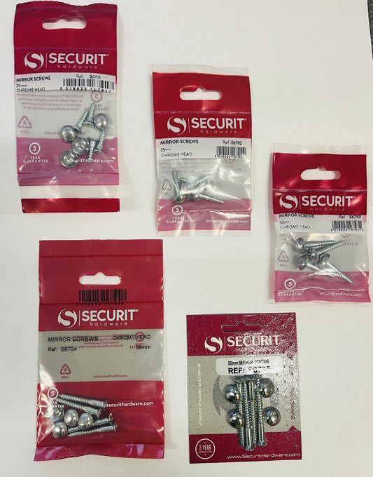 MIRROR SCREW CP HEAD ( 5 VARIANTS)