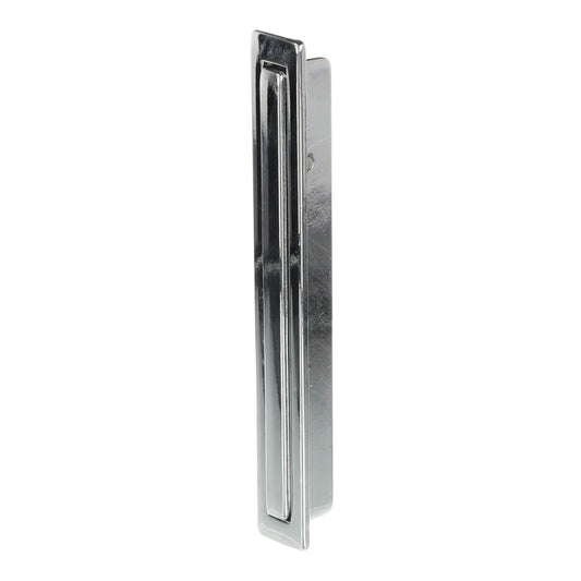 POLISHED CHROME RECESSED FLUSH PULL 111mm