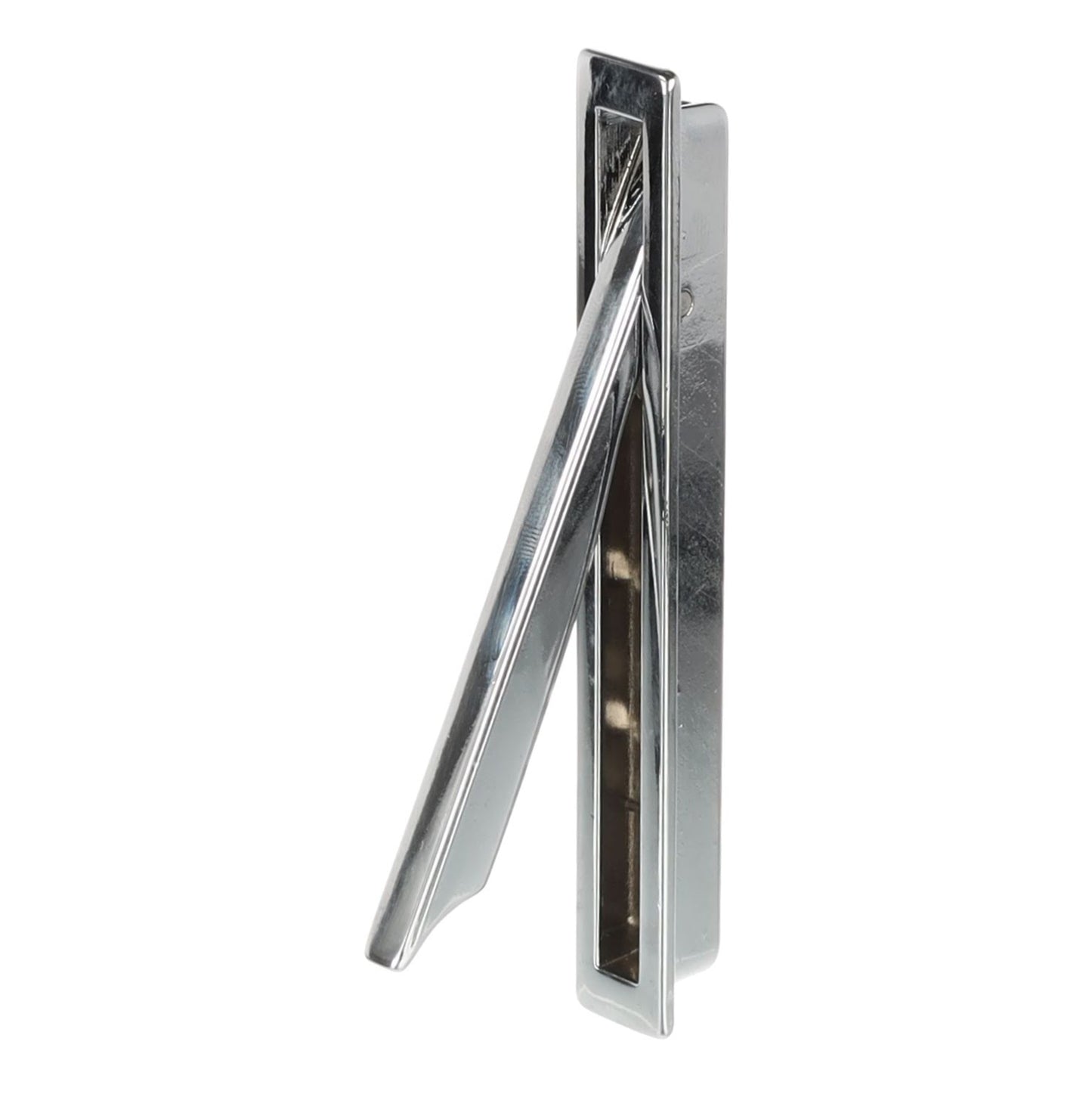 POLISHED CHROME RECESSED FLUSH PULL 111mm