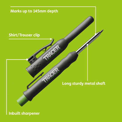 TRACER DEEP HOLE PENCIL MARKER &SITE HOLSTER