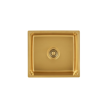 Salsa PVD Large Artisan Brass Undermount Sink
