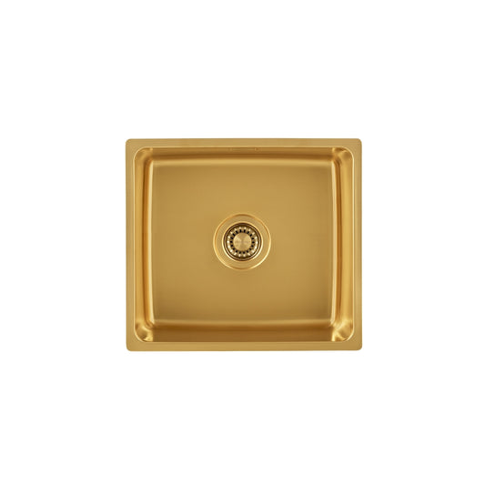 Salsa PVD Large Artisan Brass Undermount Sink