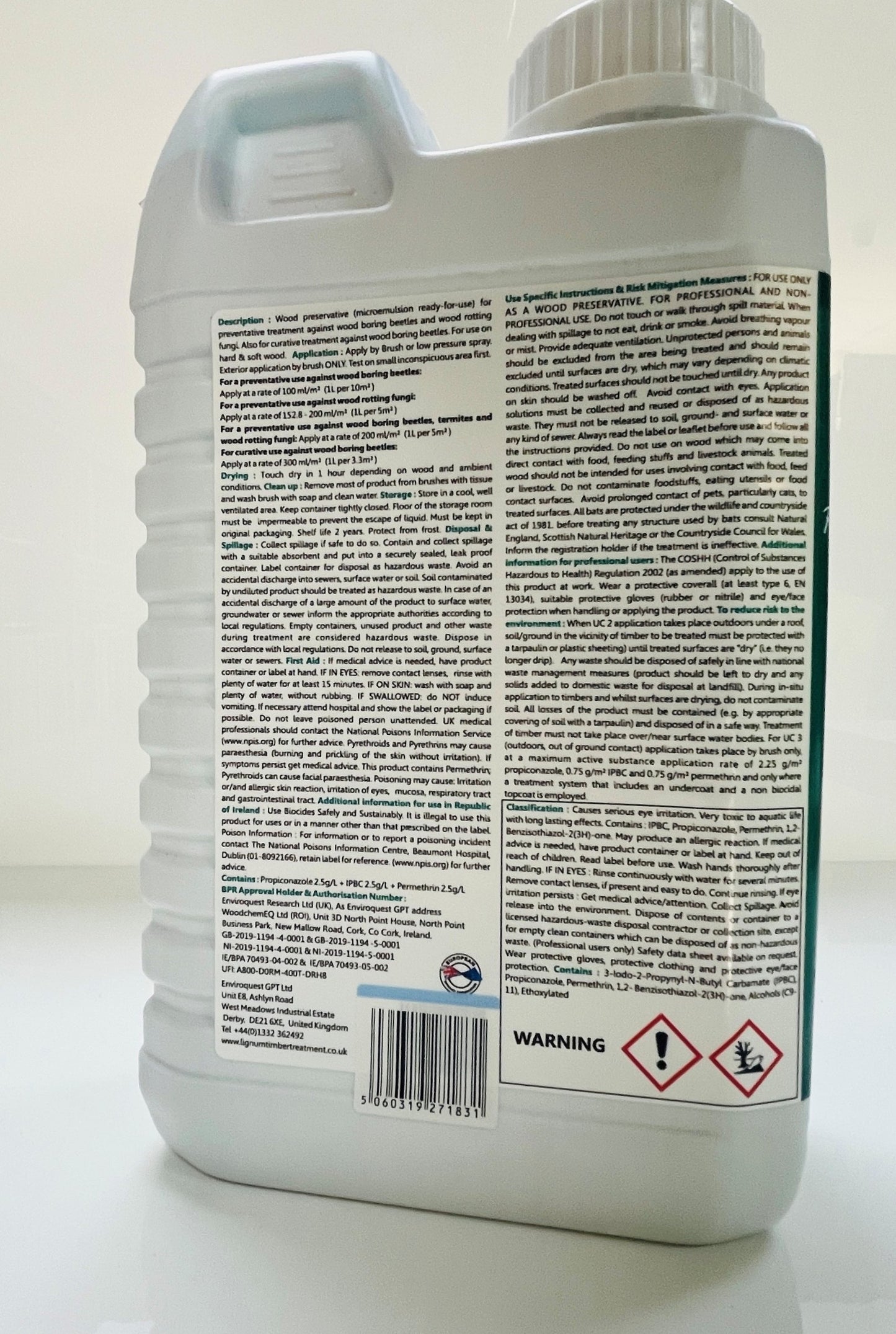 LIGNUM WOOD PRESERVER 1LT AQUA TINT